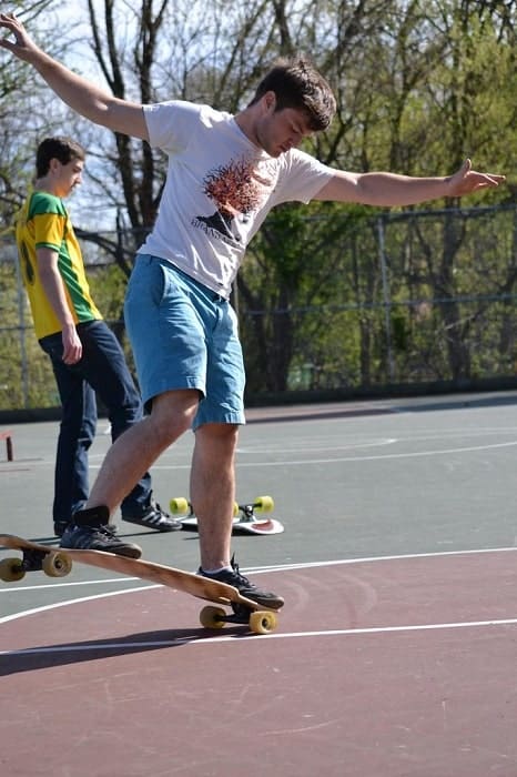 skateboarding in college