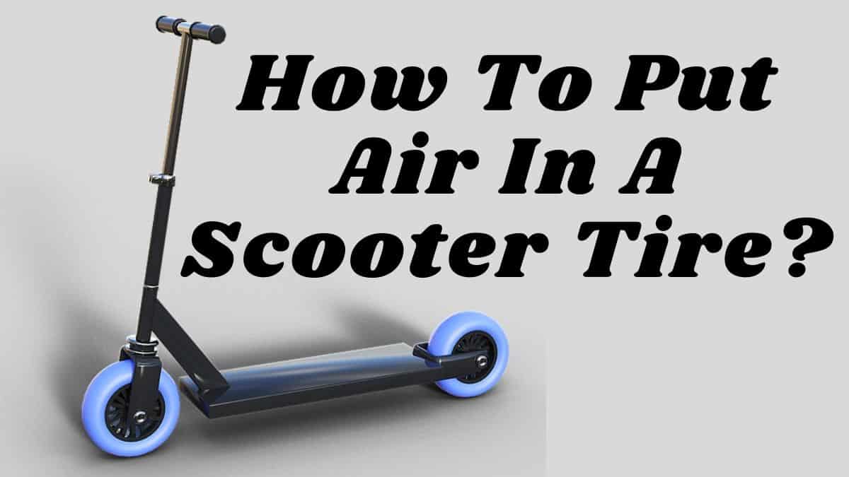 how to put air on a bike tire