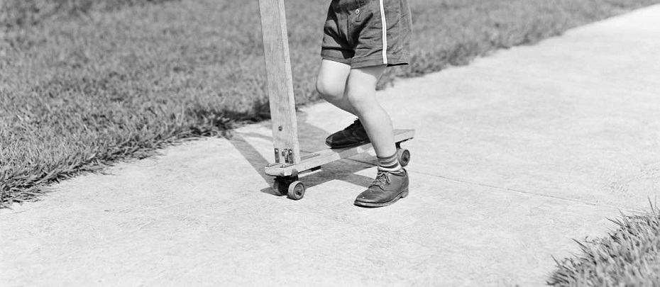 kick scooter on pavement