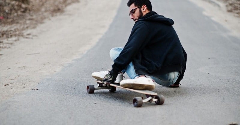 maintaining speed on a skateboard