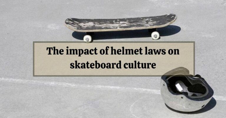 The impact of helmet laws on skateboard culture