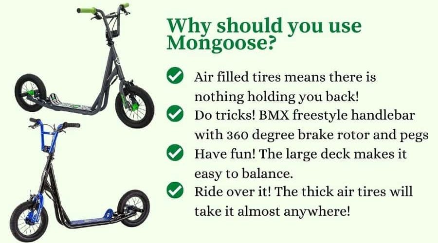 mongoose big wheel scooter